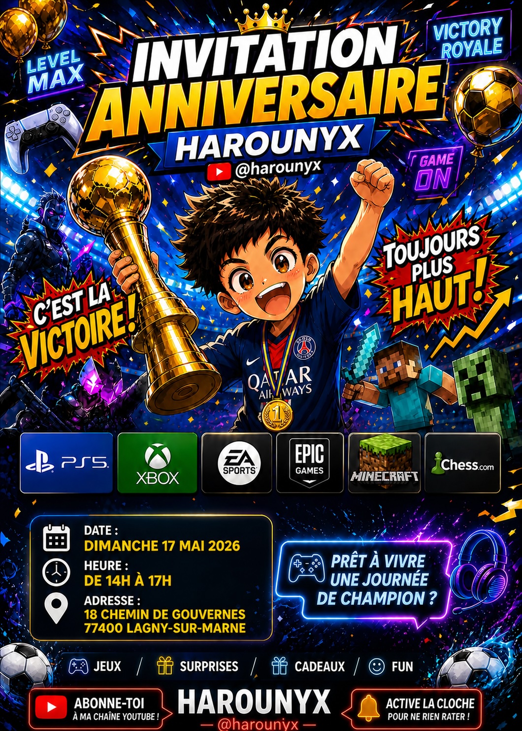 Affiche anniversaire Harounyx